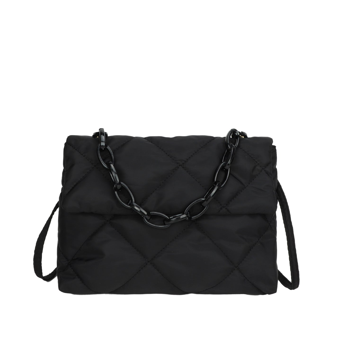 Chain Diagonal Cross Texture Diamond Grid Personalized Minimalist Bag