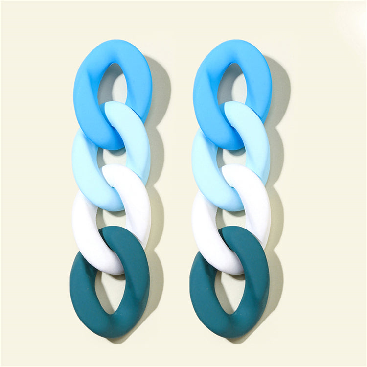 Chunky Chain Polymer Earrings