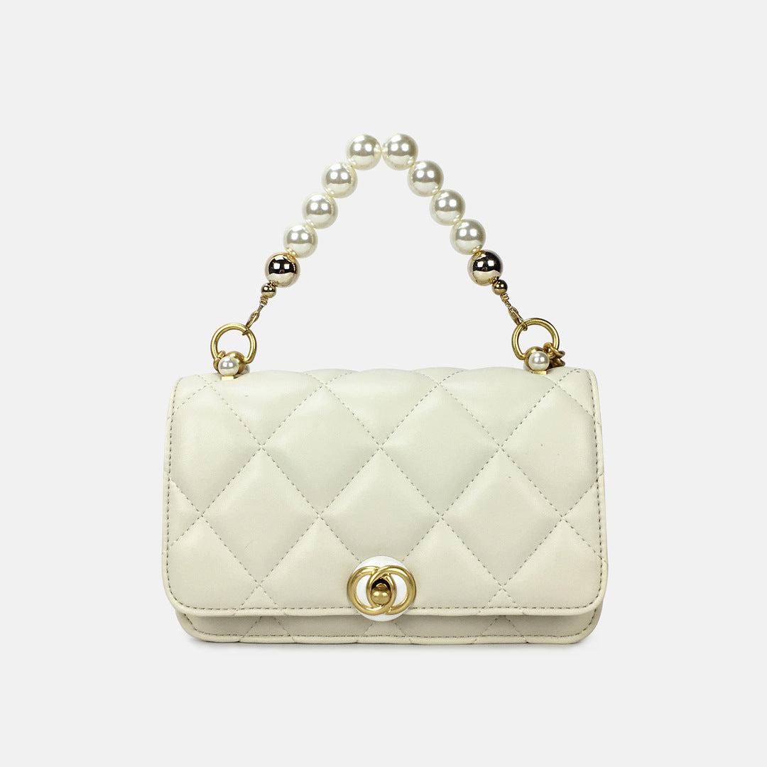 Quilted Metallic Decor Chain Bag