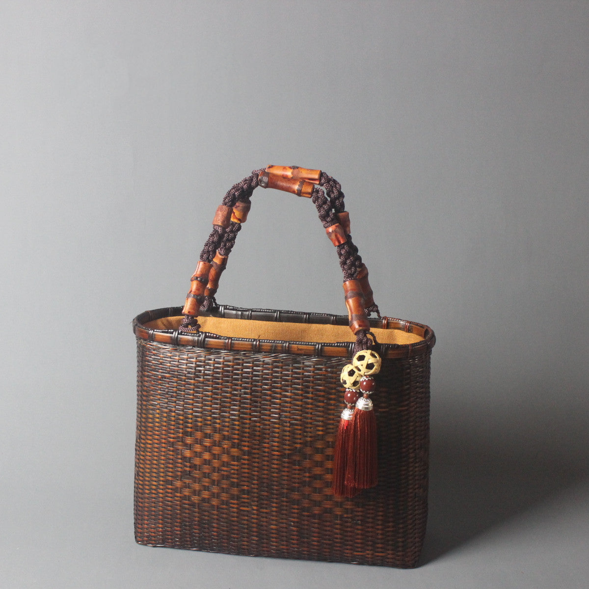 Handmade Vintage Bamboo Braided Handbag