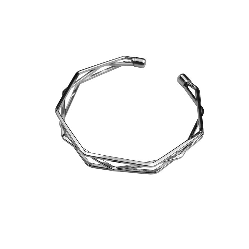 Geometric Multi-layer Cuff Bracelet