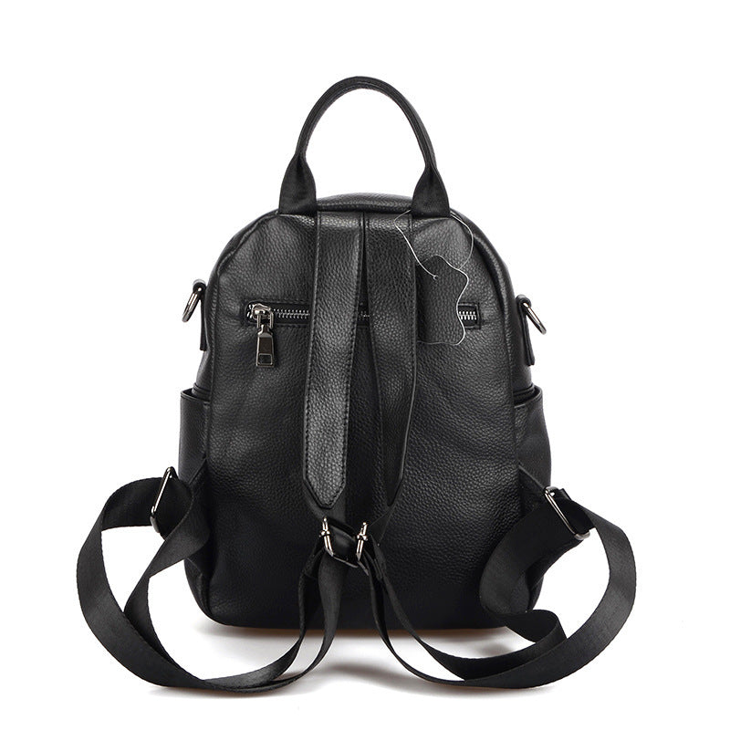 Pocket Front Multi-Purpose Leather Backpack
