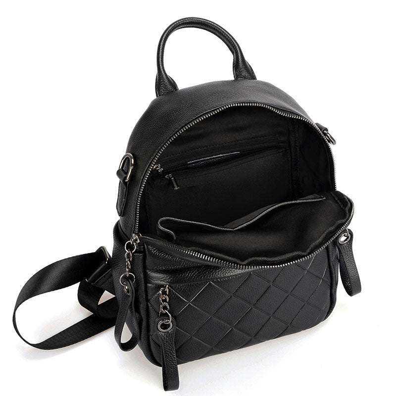 Pocket Front Multi-Purpose Leather Backpack